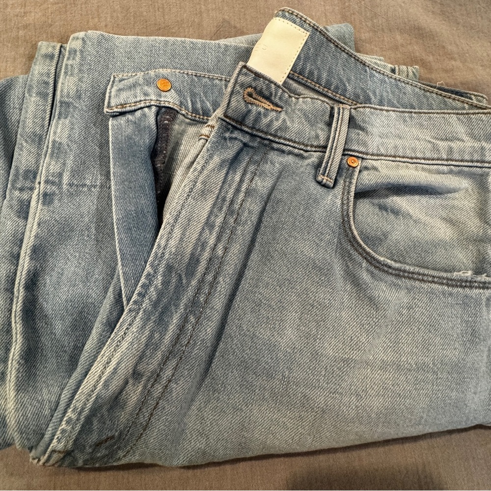 MOTHER Light Blue Maven Wide Hem Ankle Jeans -Size 31